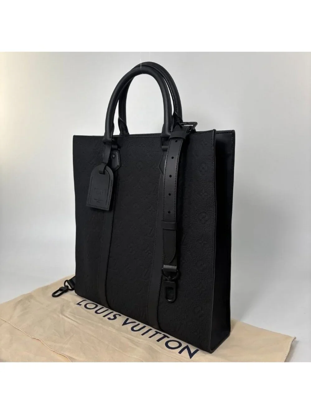 Louis Vuitton Monogram Taurillon Sac Plat Tote Bag